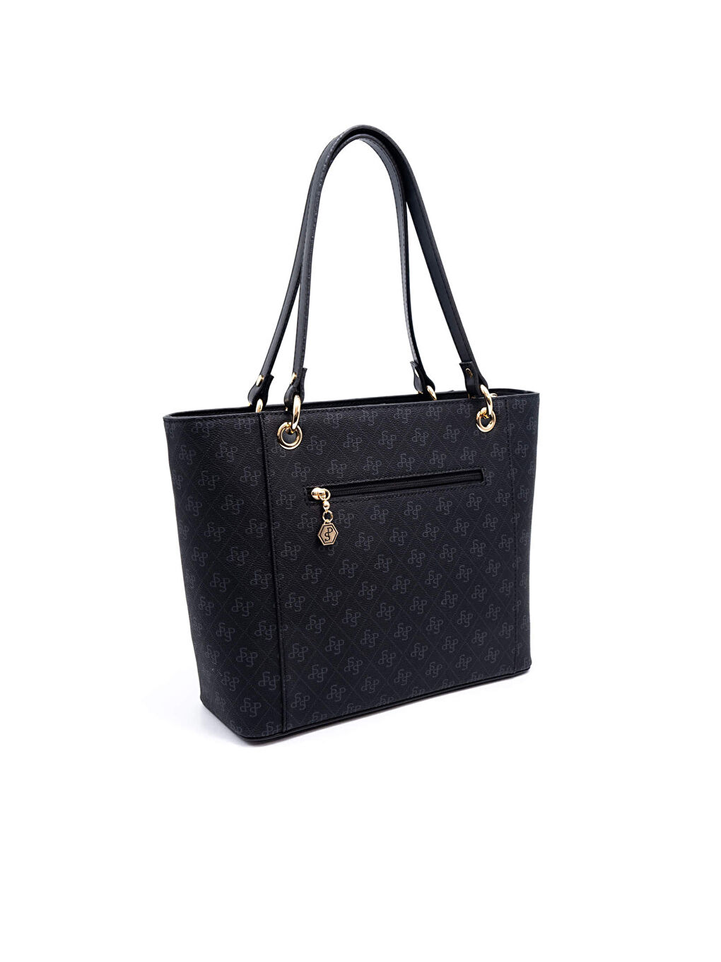 Siyah Kadın Omuz Çantası 1176-46280 SILVER POLO BAYAN ÇANTASI M178 SİYAH-MAT SİYAH-4