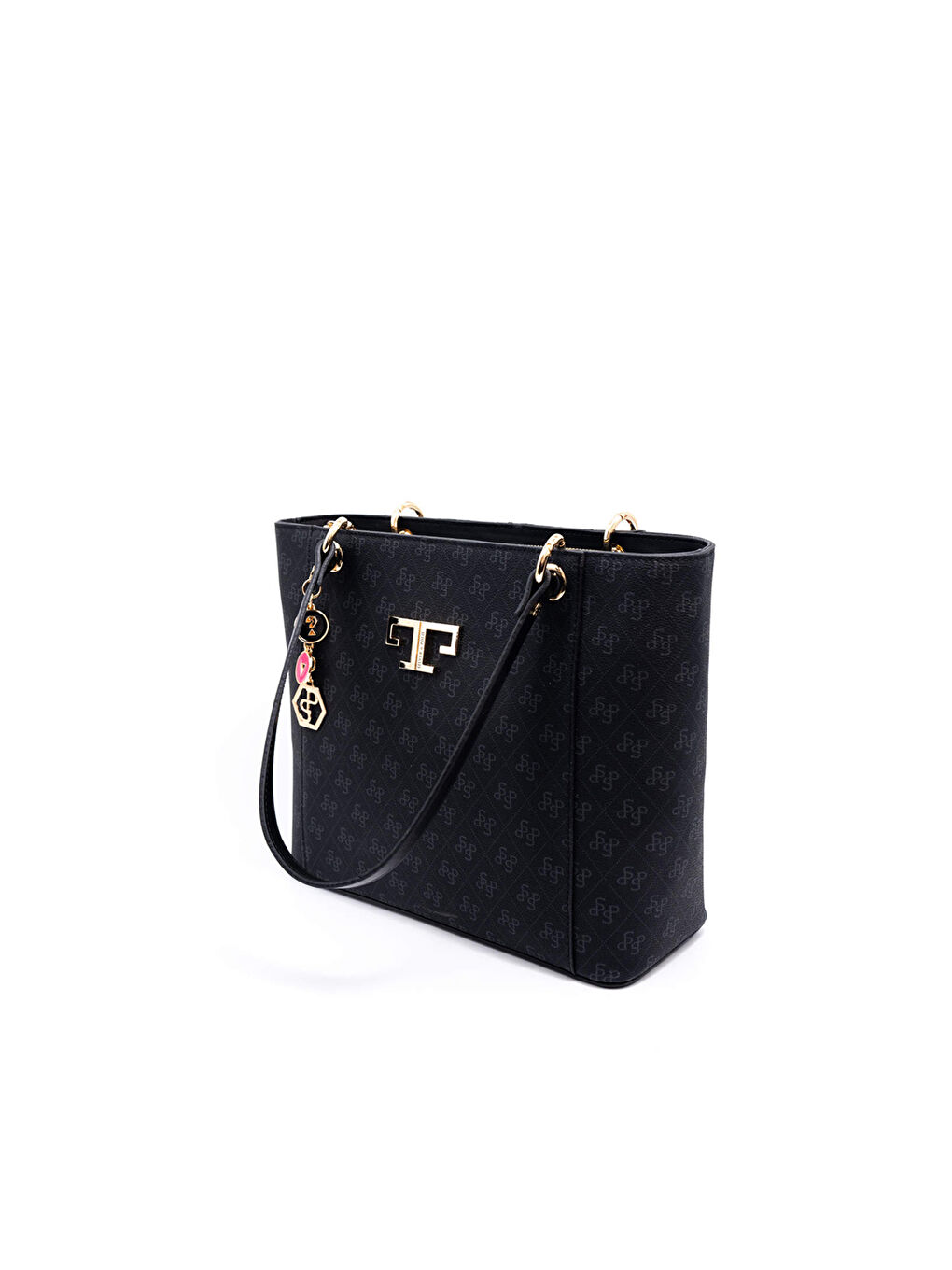 Siyah Kadın Omuz Çantası 1176-46280 SILVER POLO BAYAN ÇANTASI M178 SİYAH-MAT SİYAH-5