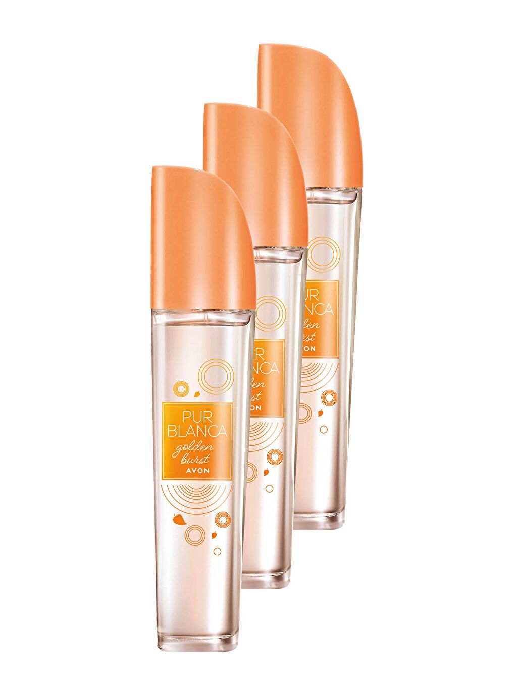 AVON Renksiz Pur Blanca Golden Burst Kadın Parfüm Edt 50 Ml. Üçlü Set