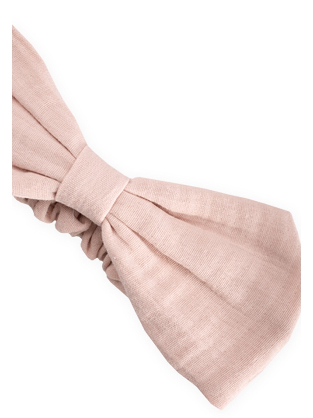Müslin Lastikli Fiyok Bandana Pudra Pembe-1