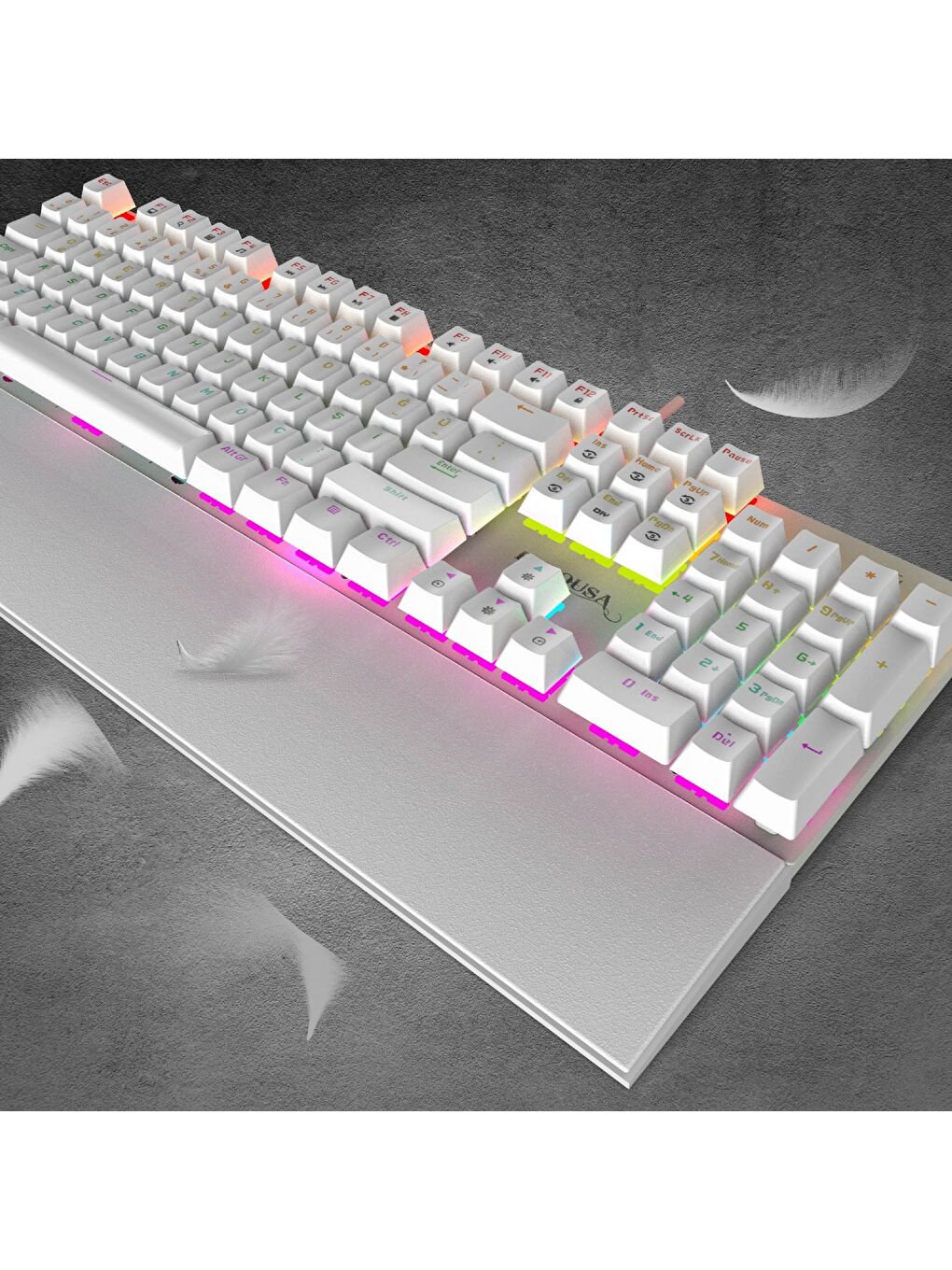 IKG-456 Mekanik Klavye | Blue Switch ARGB Led Full Anti-Ghosting Mıknatıslı Bilek Desteği-5