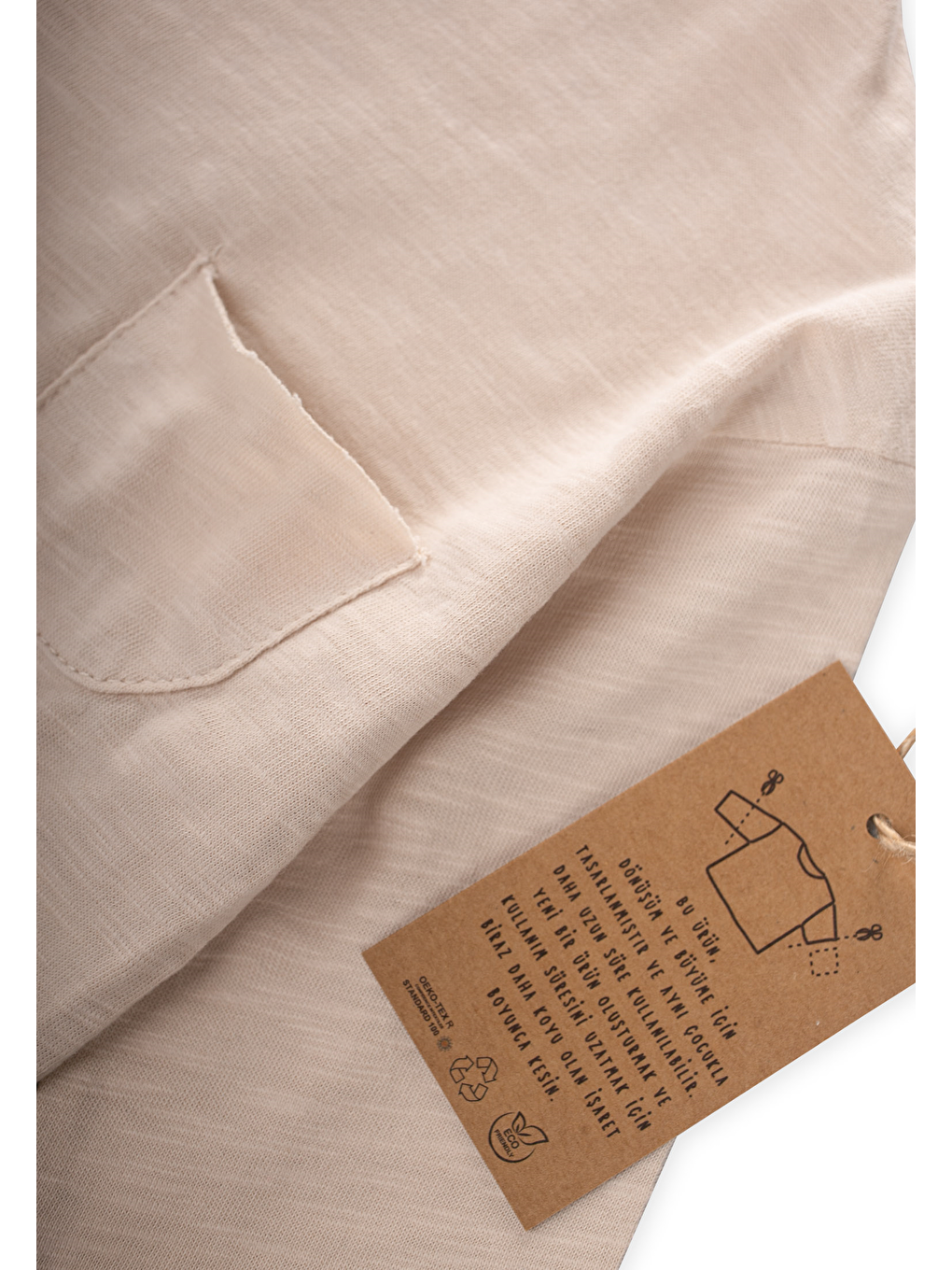 Uzun Kollu Mevsimlik T-Shırt 1-7 Yaş Ekru-2