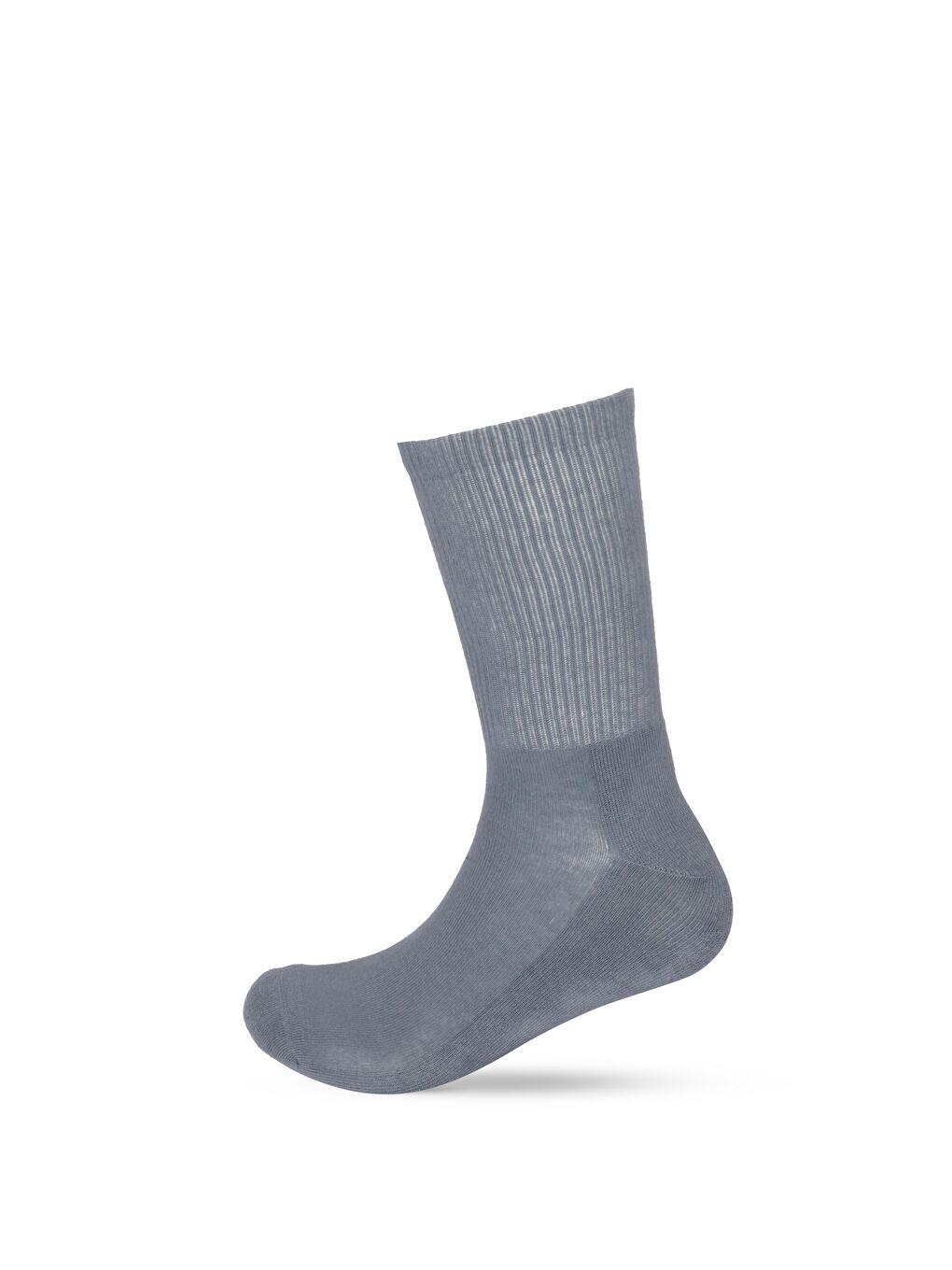 Erkek Havlu Taban Kısa Konç Basic Soket Çorap Gri Melanj-1