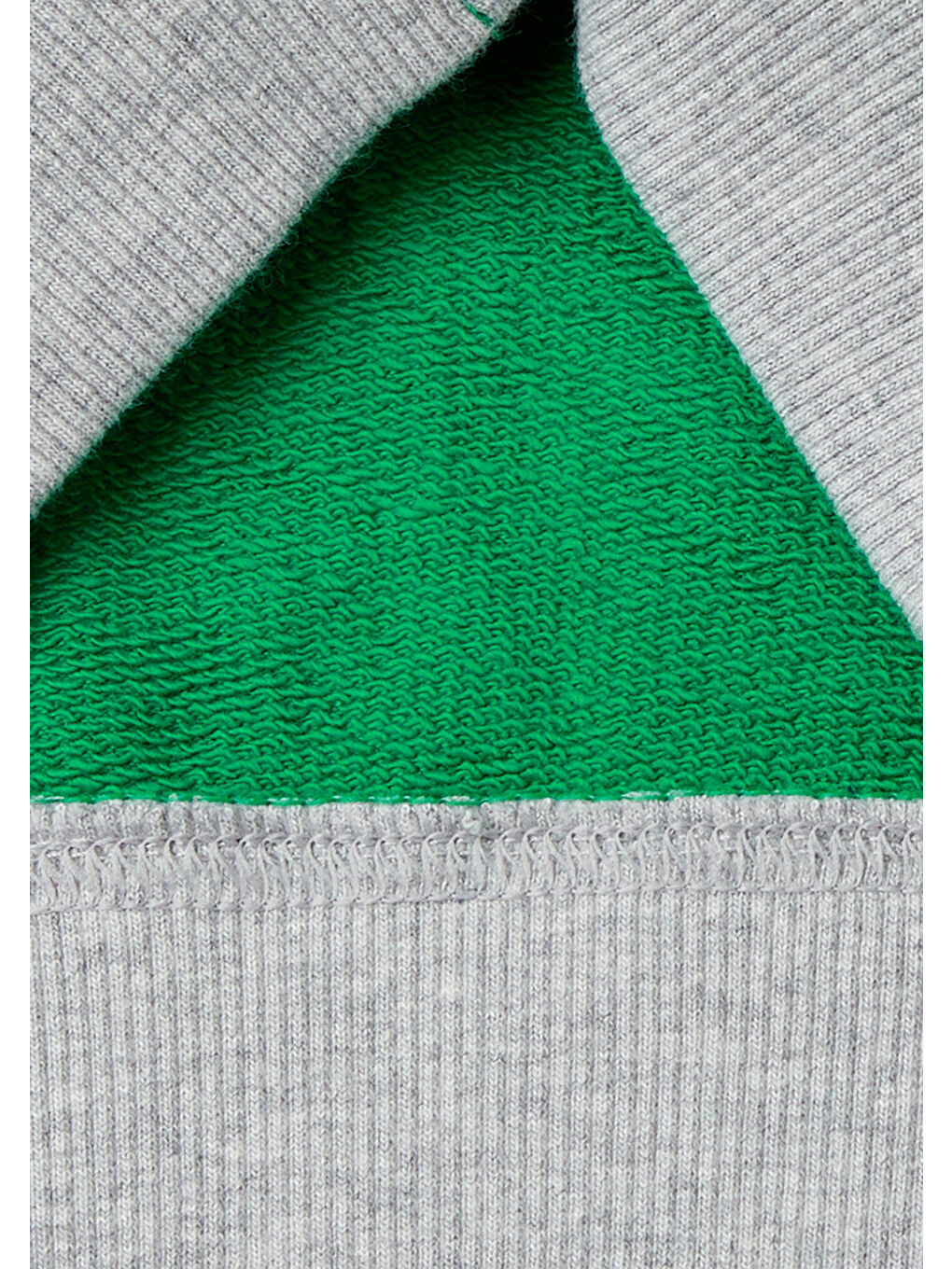 United Colors Of Benetton Erkek Çocuk Yeşil Mix Logo Baskılı Kanguru Cepli Fermuarlı Kapüşonlu Sweatshirt - 2