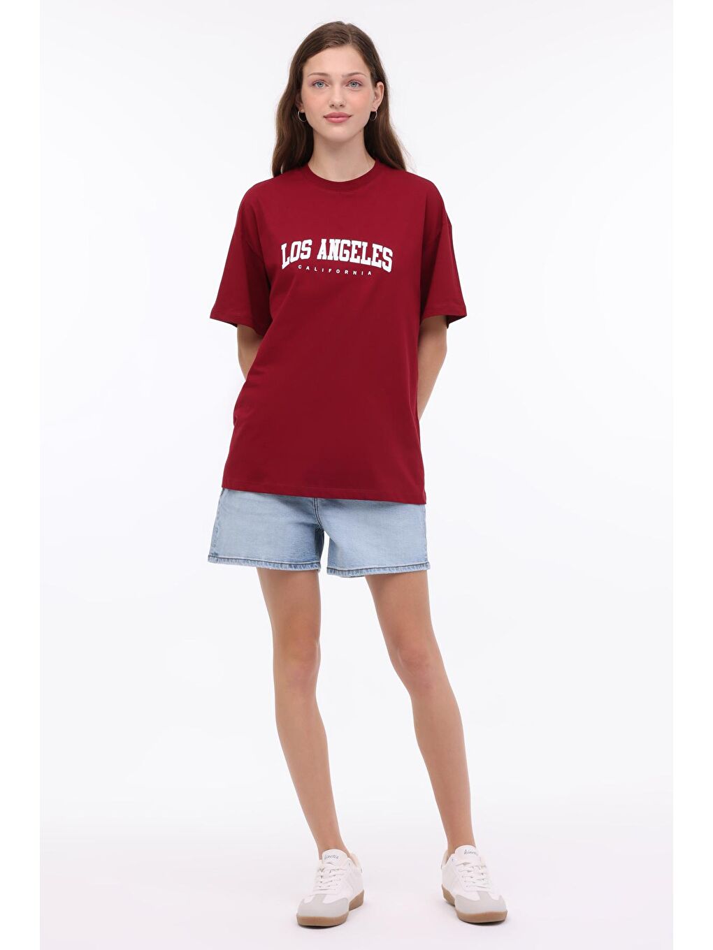 Kinetix WL ALANIS 11BT126 4PR Bordo Kadın Kısa Kol T-Shirt - 2