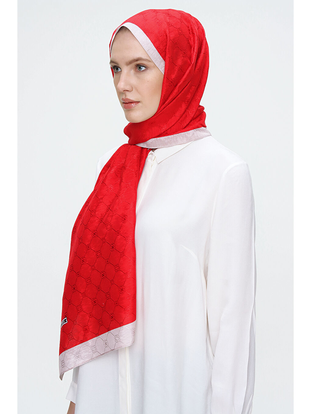 Kırmızı 70X190 Cm Koza Şal-2