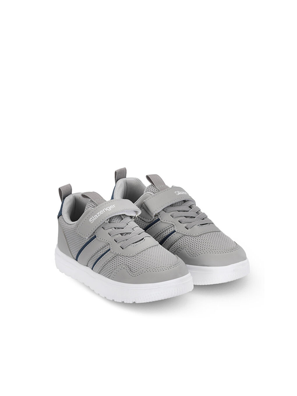 FIORA Unisex Çocuk Cırt Cırtlı Gri / Saks Mavi Günlük Spor Ayakkabısı-1