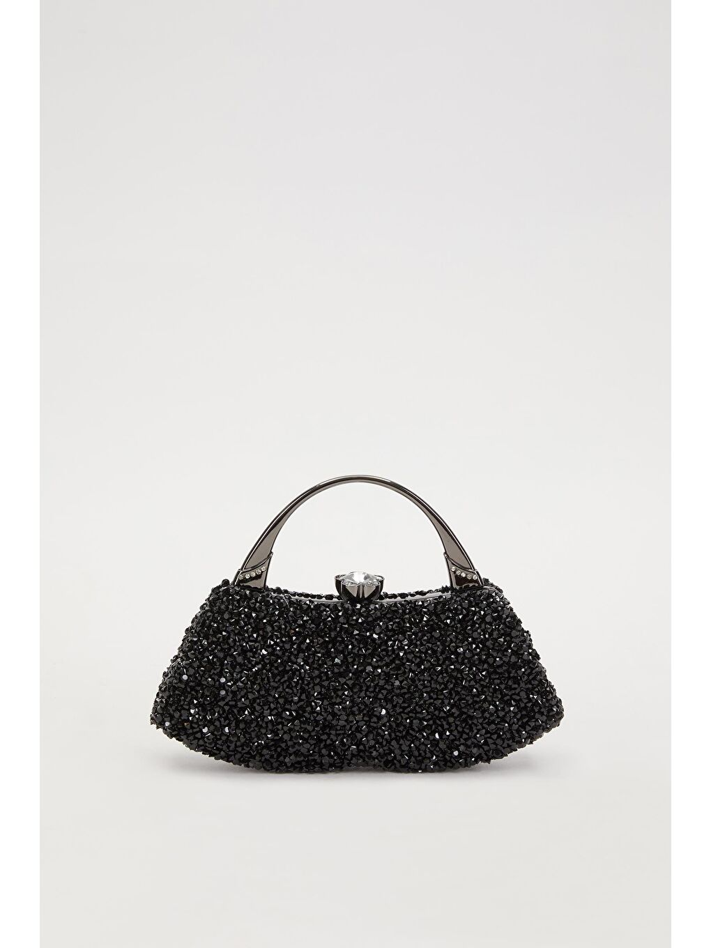 Siyah Taşlı Kadın El ve Abiye Çantası 93018