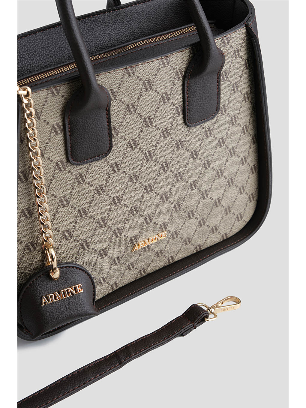 Bej Çanta Noktalı 25Yd7419 Vizon-2