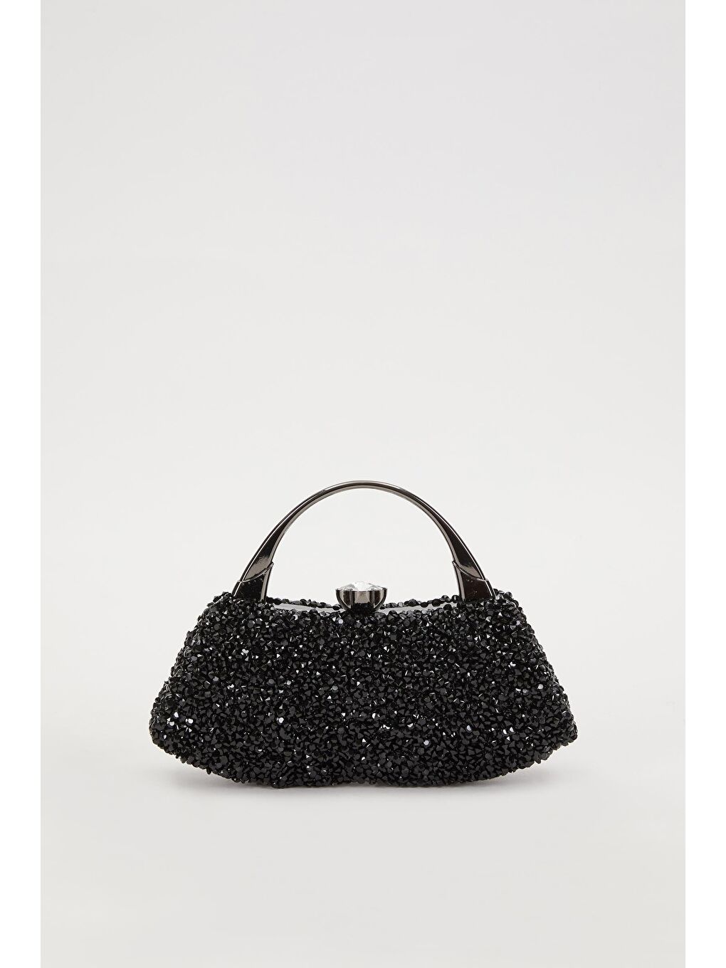 Siyah Taşlı Kadın El ve Abiye Çantası 93018-3