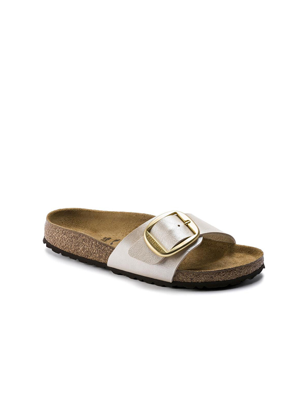 Beyaz Kadın Terlik 1015279 Madrıd Bıg Buckle Bf Graceful Pearl Whıte-1