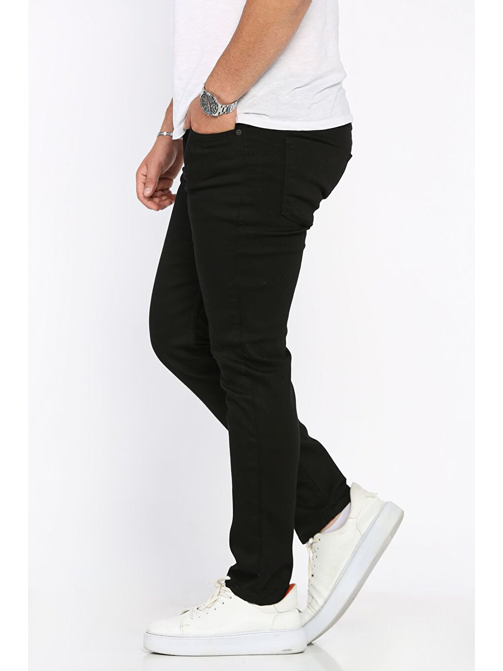 Siyah Erkek Jean Pantolon-1