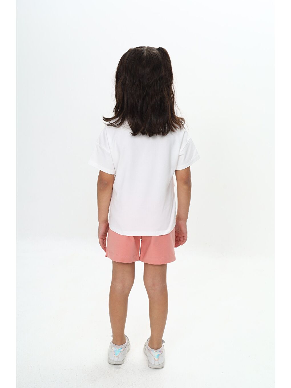 Mercan Kız Çocuk Fiyonk Baskılı Şortlu Takım-2