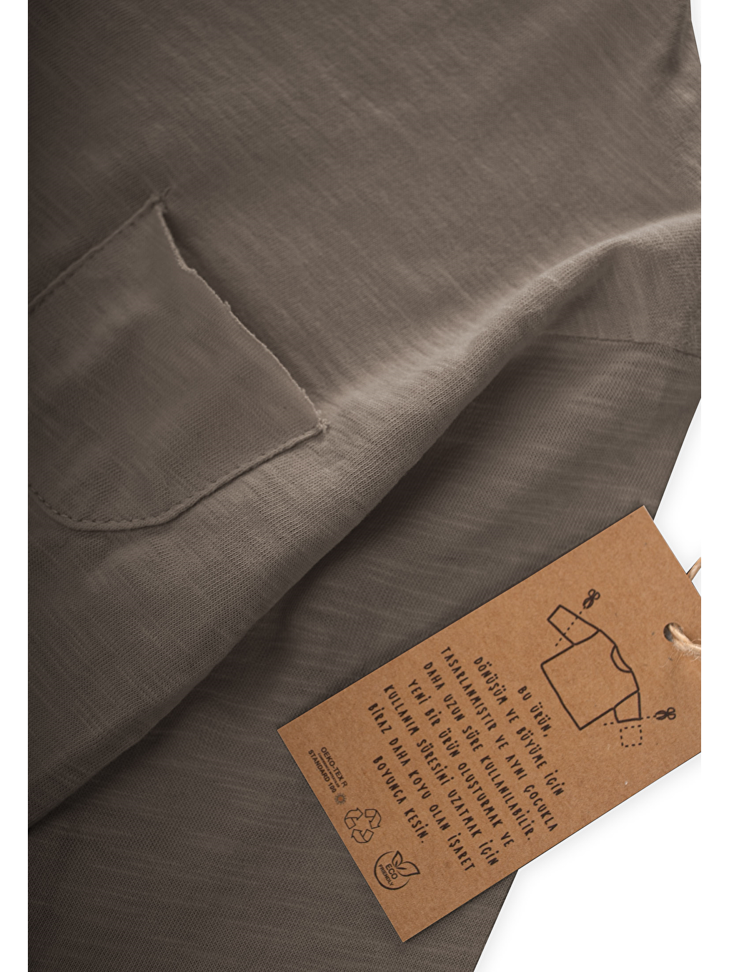 Bej Uzun Kollu Mevsimlik T-Shırt 1-7 Yaş Vizon-2