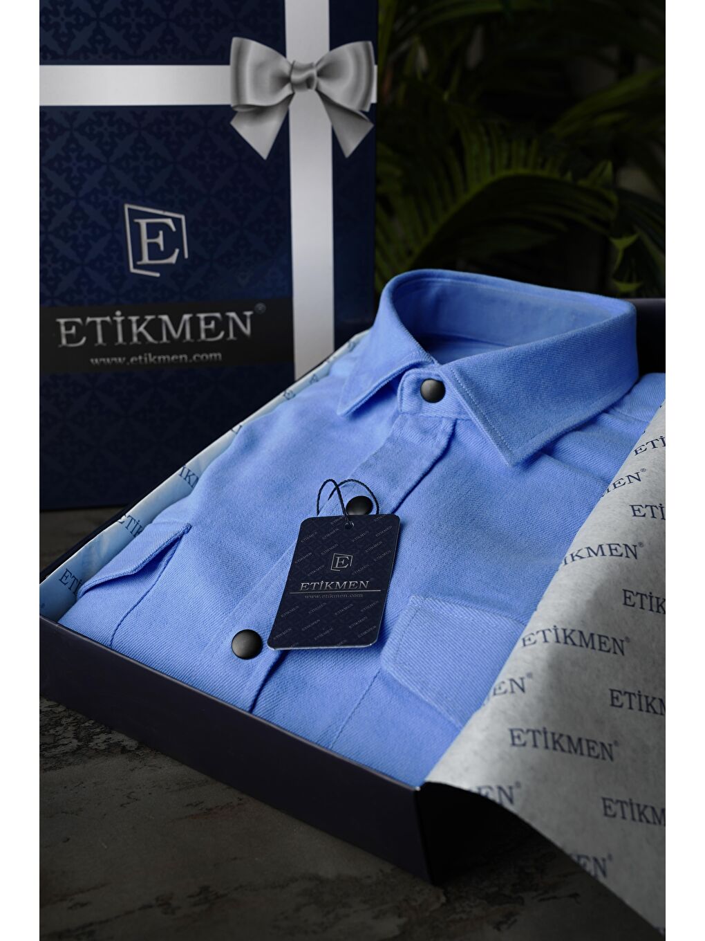 Mavi Slimfit Gerçek Jean Erkek Gömlek-3