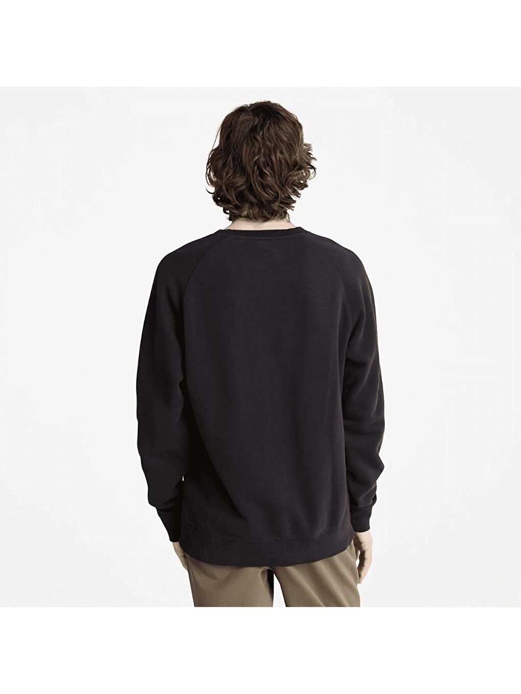 Timberland Siyah Brushed Back Erkek Siyah Yuvarlak Yaka Sweatshirt - 3