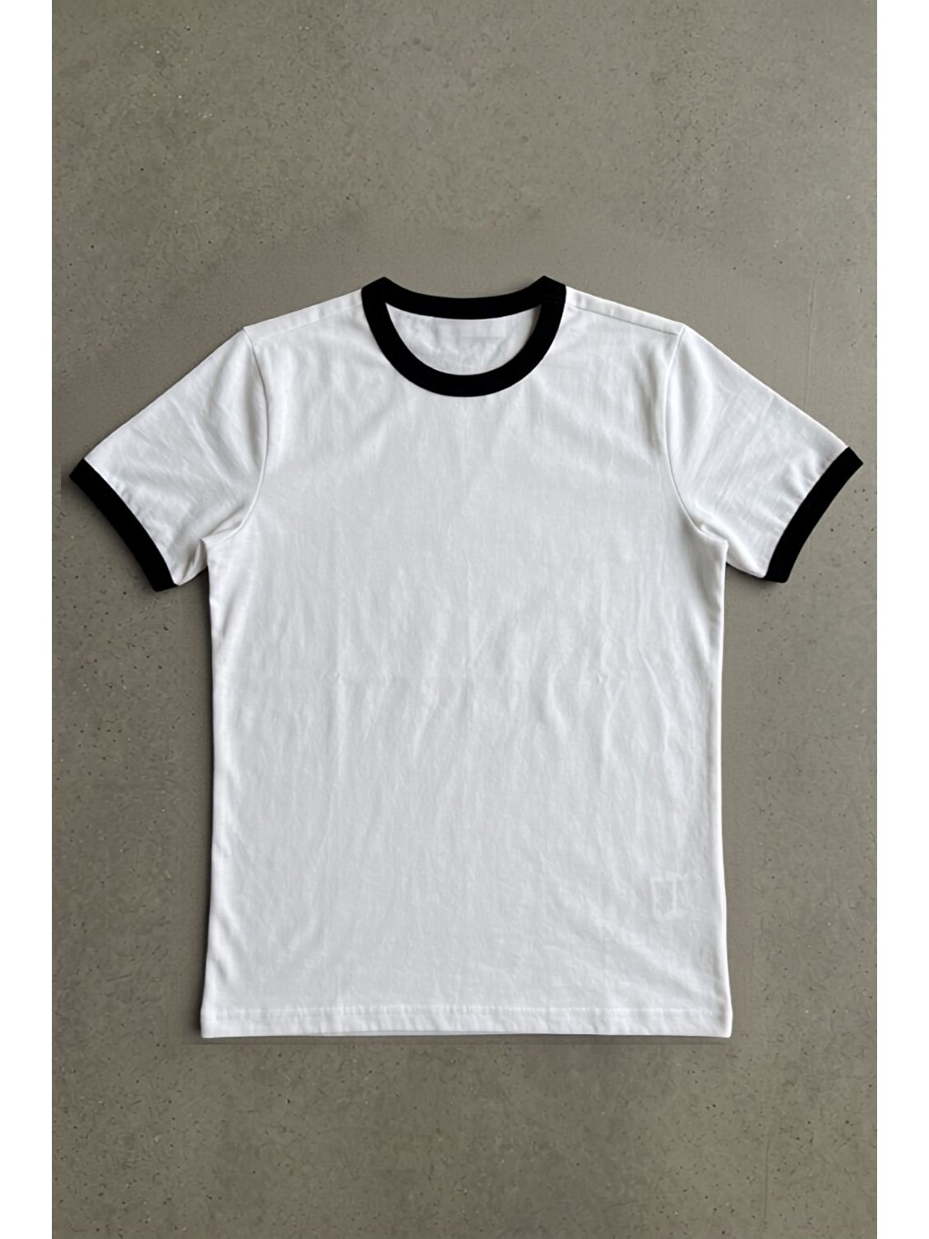 Erkek Ringer Beyaz T-shirt-1