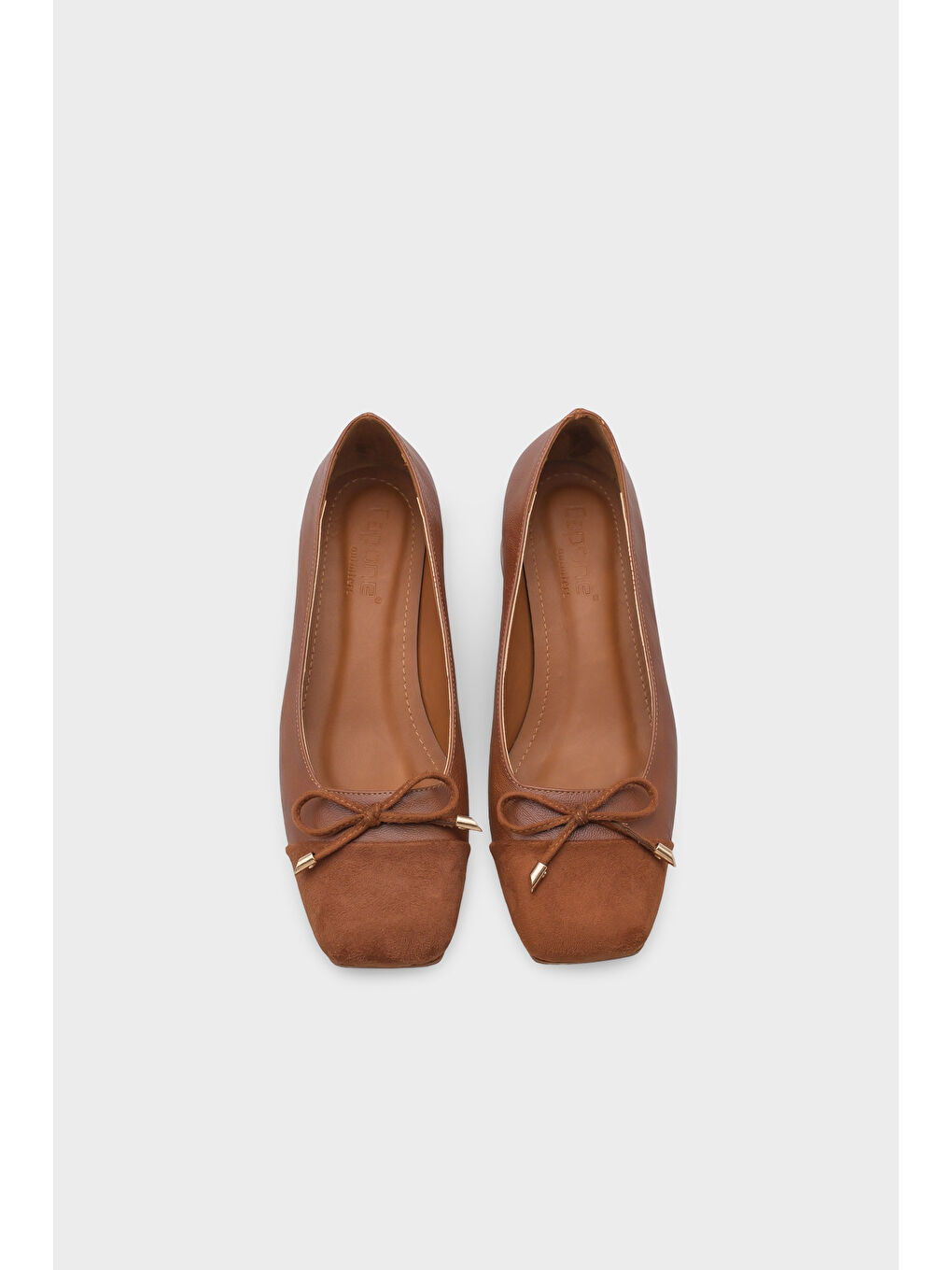 Kahverengi Myriam Küt Burunlu Fiyonklu Kısa Topuklu Kadın Ayakkabı-5