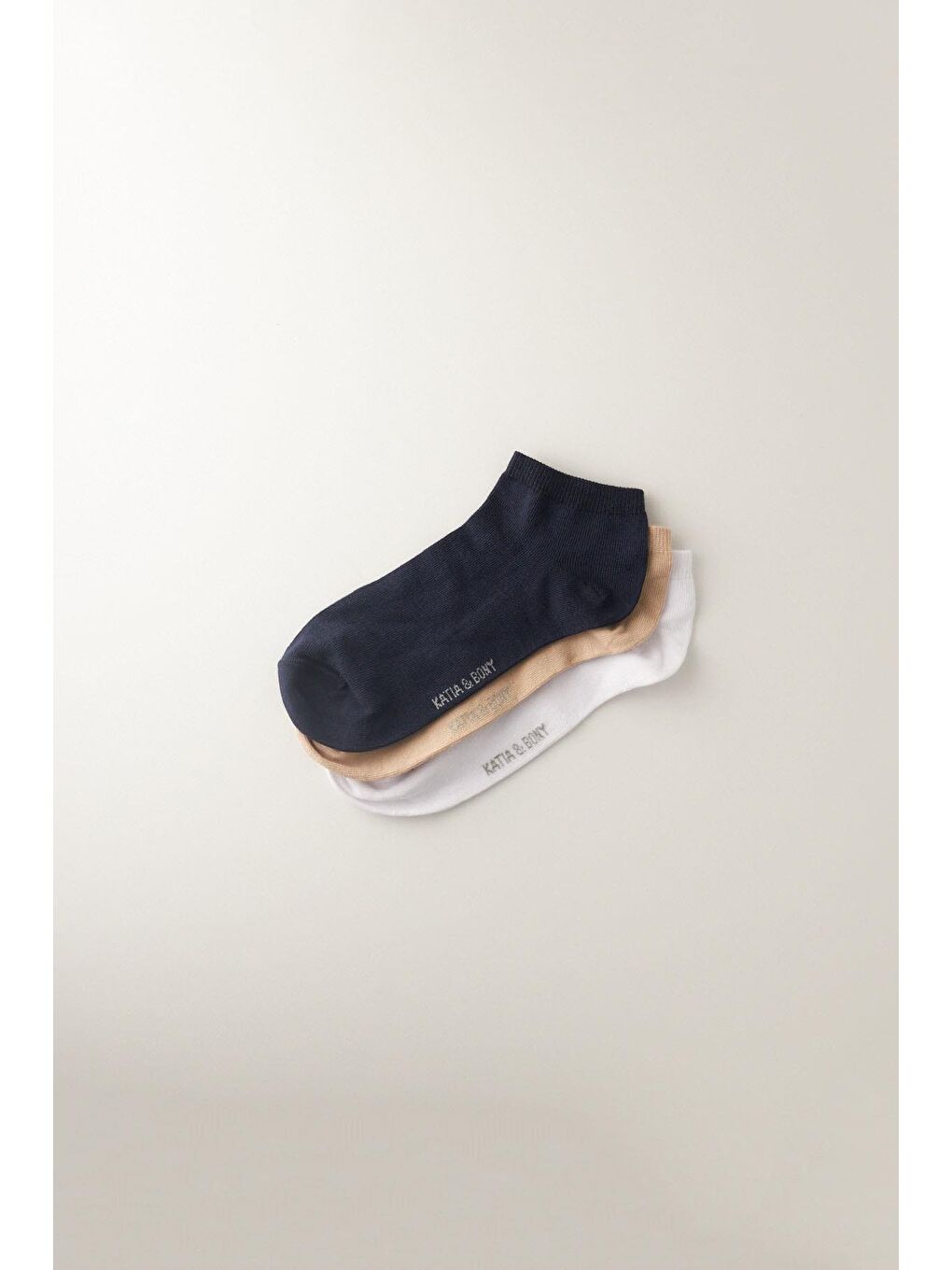 Erkek 3'lü Paket Step Çorap Lacivert Karışık