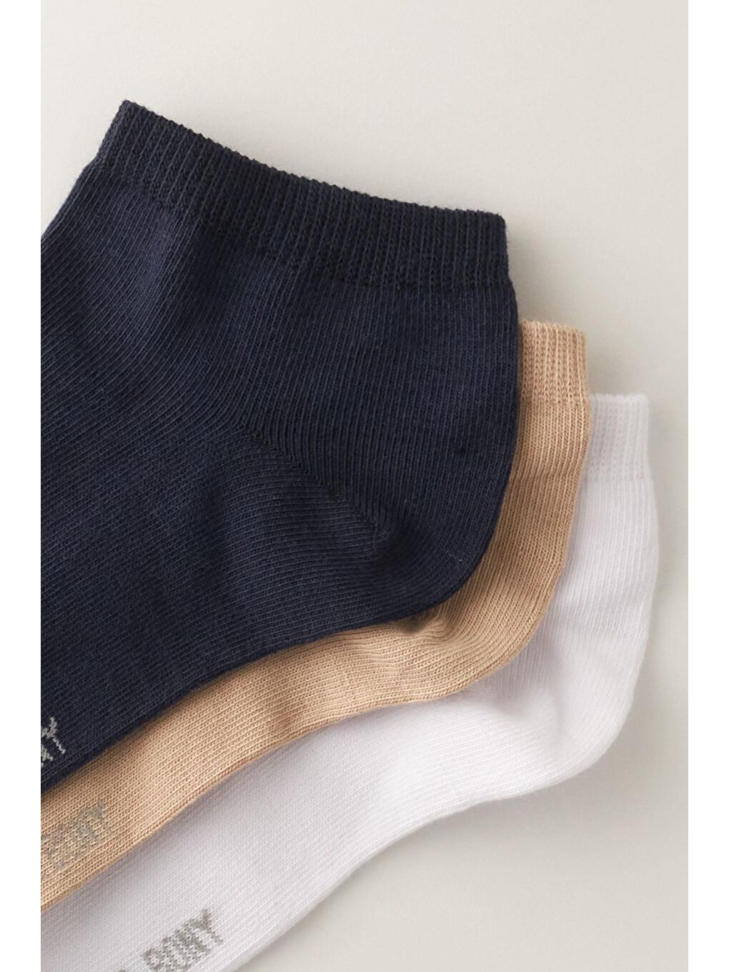 Erkek 3'lü Paket Step Çorap Lacivert Karışık-1