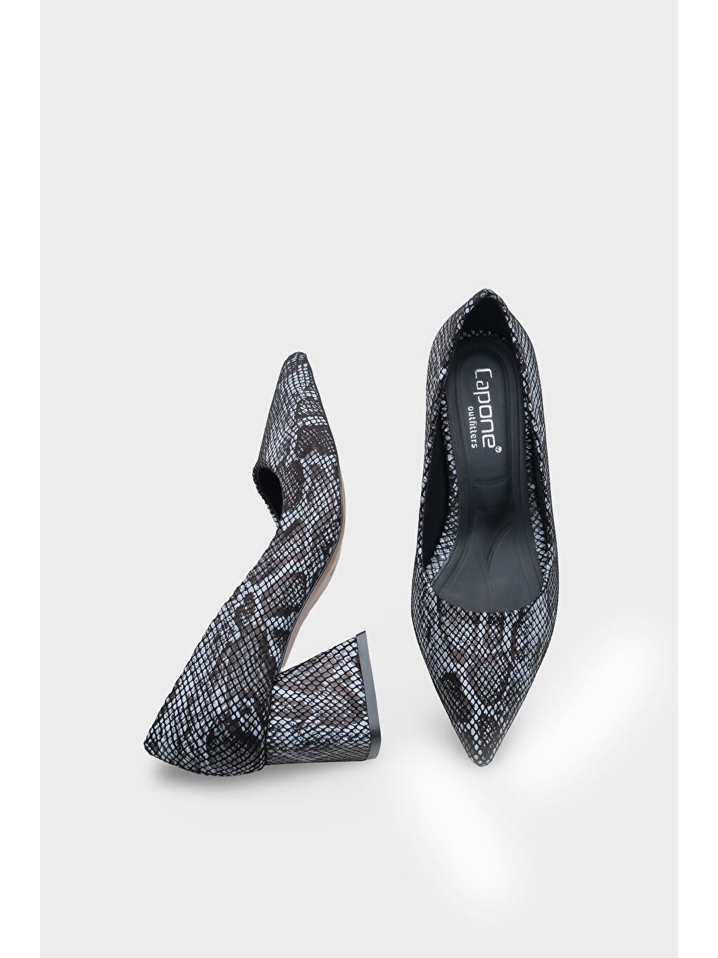 Siyah Sabrina Orta Topuklu Yumuşak Pedli Taban Kadın Ayakkabı-4