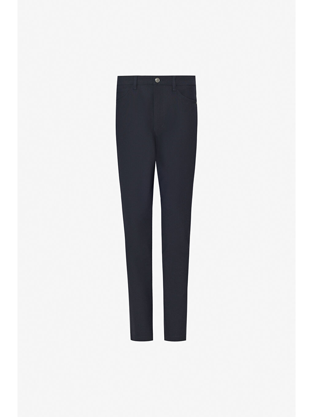Erkek Lacivert Slim Fit Dar Kesim 5 Cepli Casual Pantolon-6