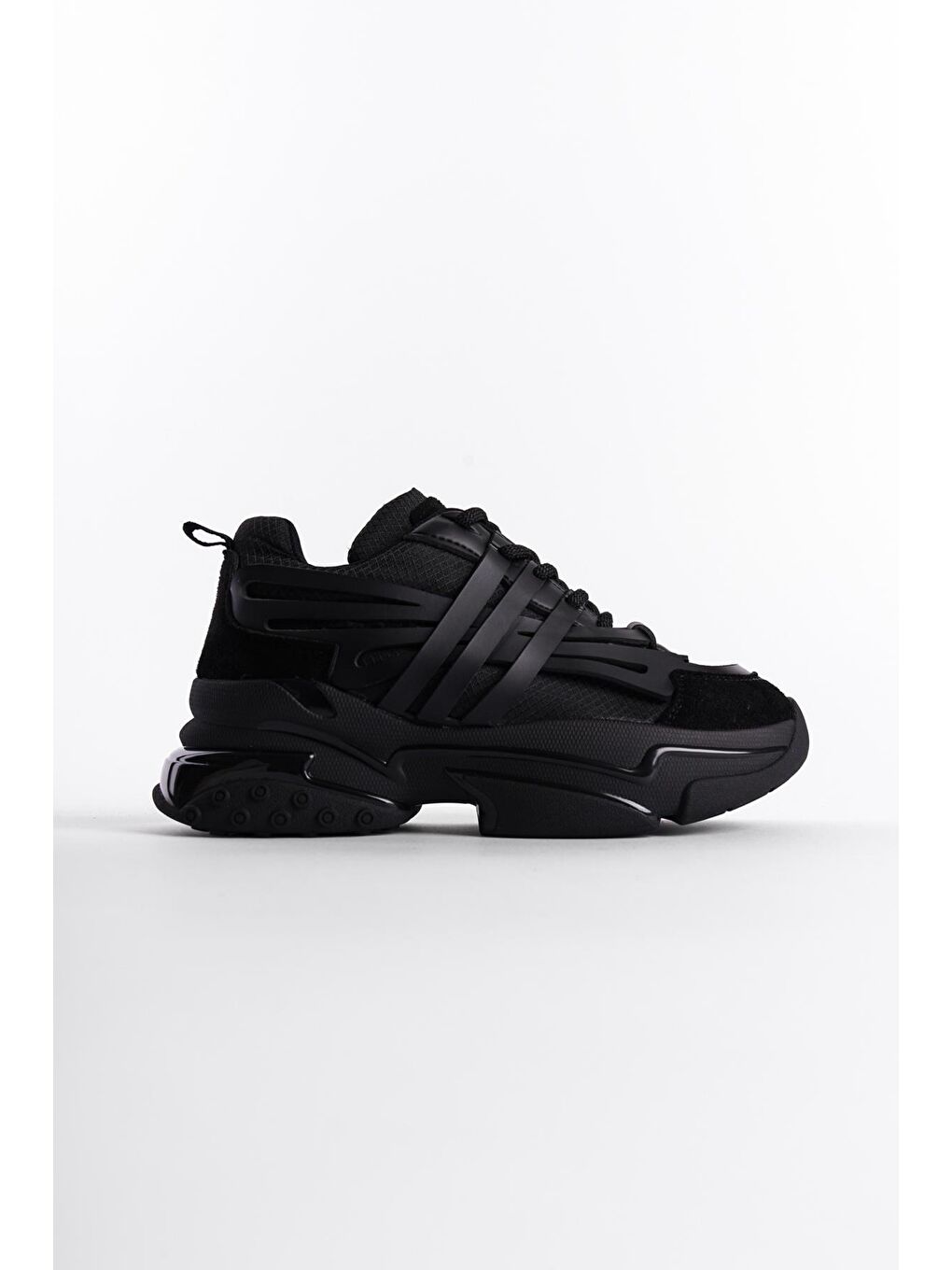 Siyah Kadın Sneaker Spor Ayakkabı-1