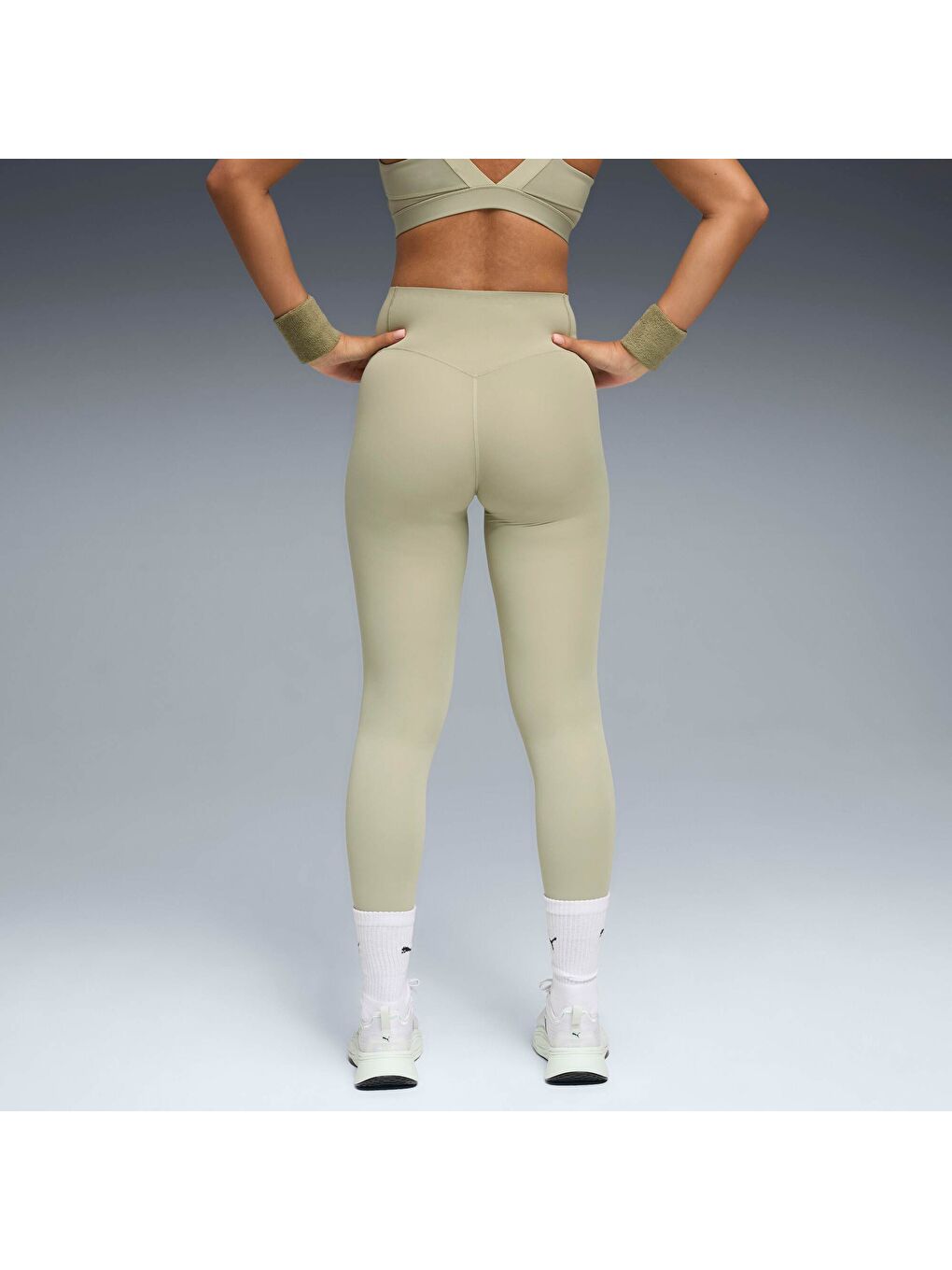 Haki SHAPELUXE Kadın Yüksek Bel Antrenman Taytı-2