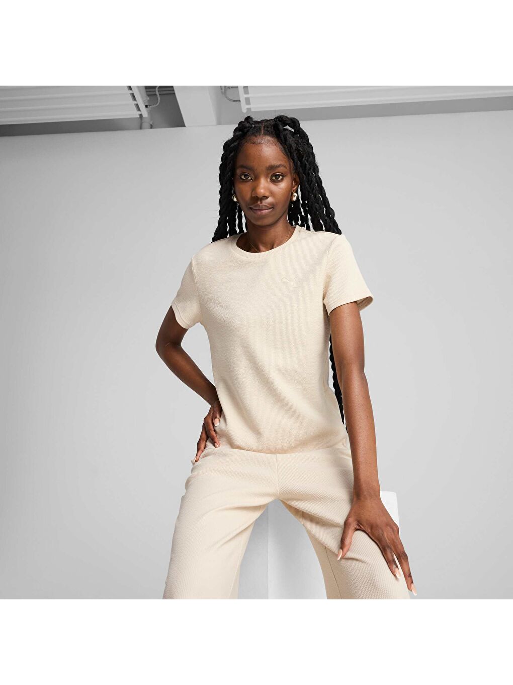 Bej HER Kadın Tişört-4