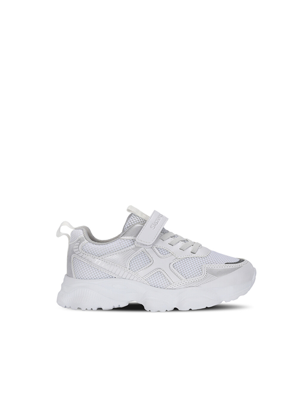 Fızzy Unisex Çocuk Cırt Cırtlı Beyaz / Gümüş Günlük Spor Ayakkabısı
