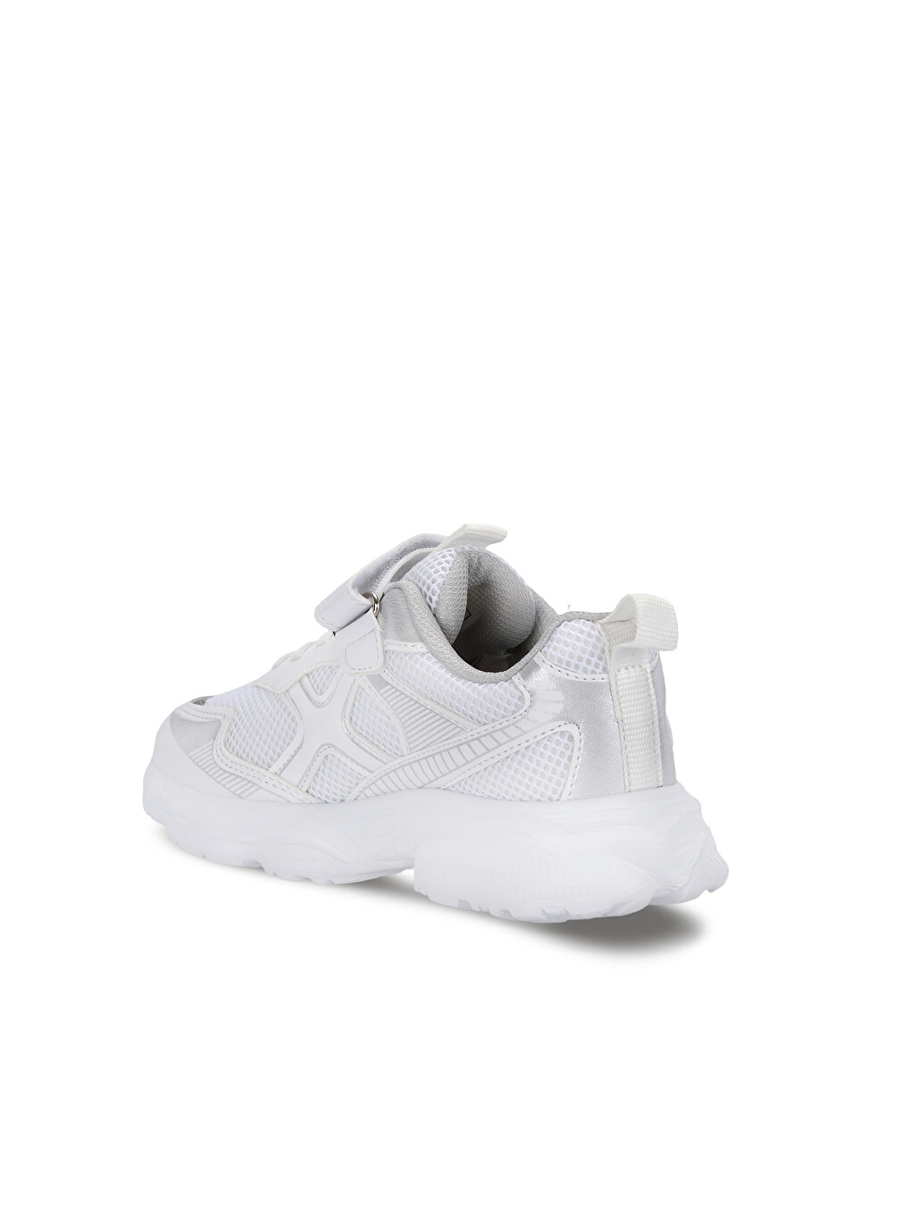 Fızzy Unisex Çocuk Cırt Cırtlı Beyaz / Gümüş Günlük Spor Ayakkabısı-2
