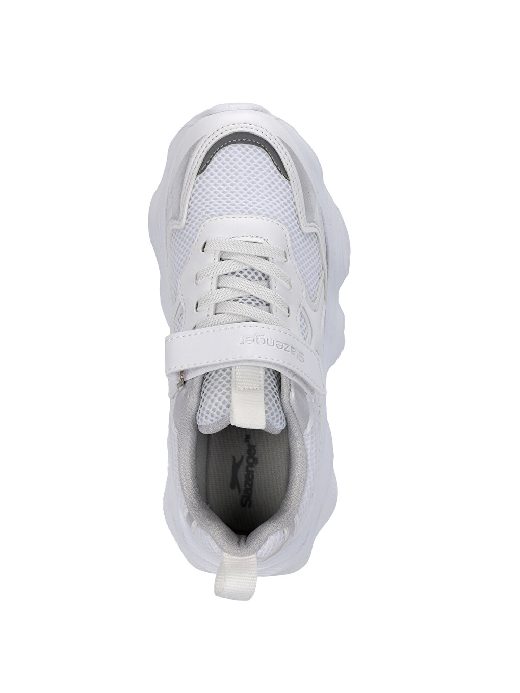 Fızzy Unisex Çocuk Cırt Cırtlı Beyaz / Gümüş Günlük Spor Ayakkabısı-4
