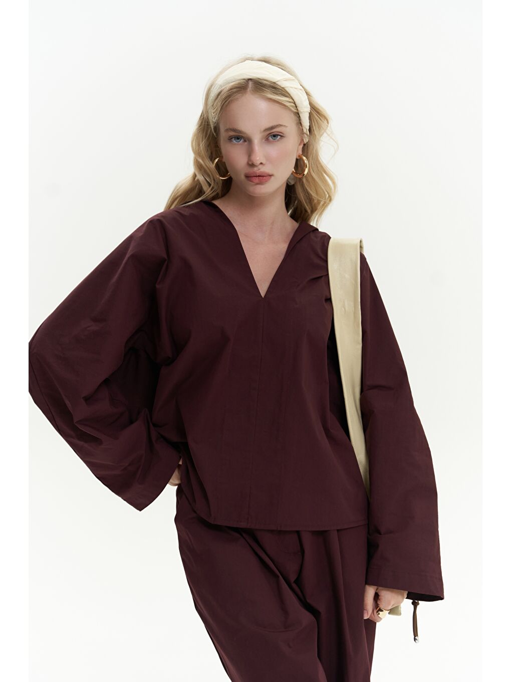 Mai Collection Blenham Bordo Gömlek Pantolon Takım - 2