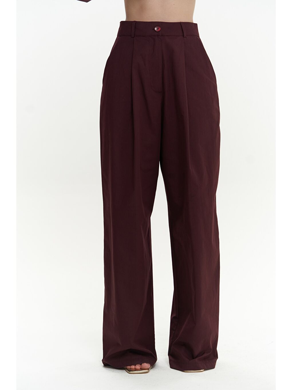 Mai Collection Blenham Bordo Gömlek Pantolon Takım - 5