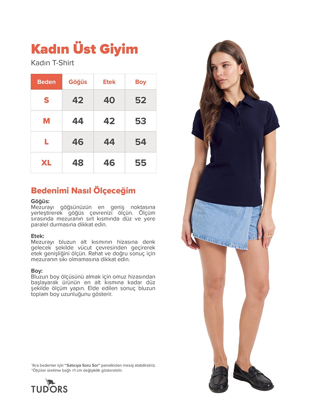 Kadın Slim Fit Dar Kesim %100 Pamuk Polo Yaka Lacivert Pike Tişört-2