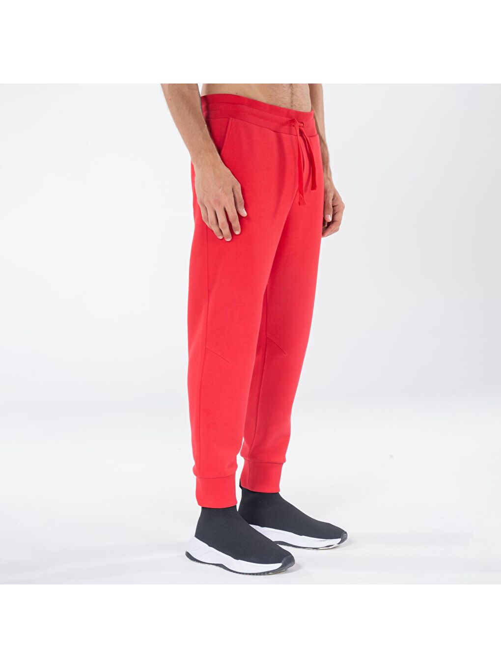 Agar Erkek Kırmızı Cepli Lastikli Jogger  Eşofman Altı-2