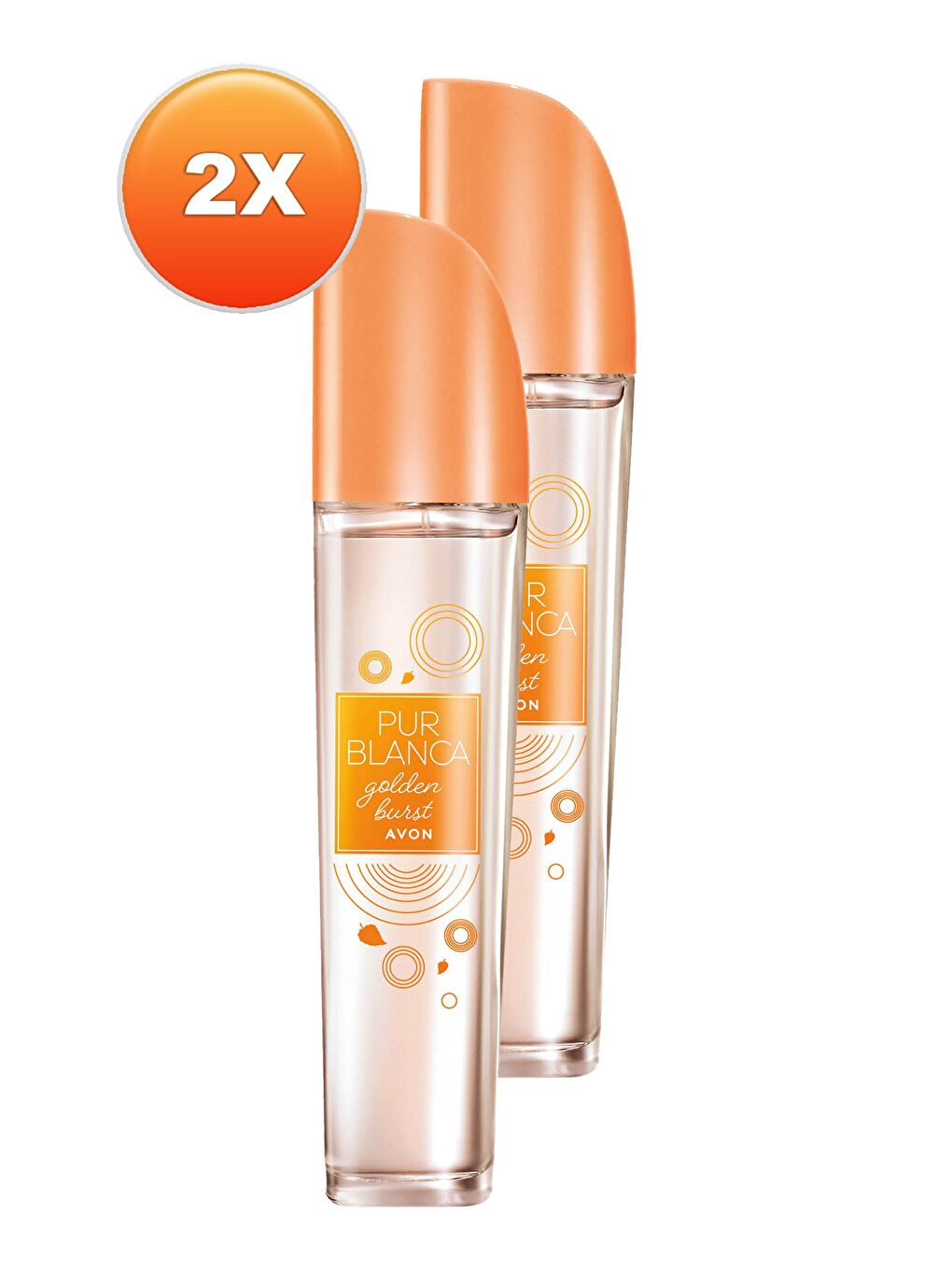 AVON Renksiz Pur Blanca Golden Burst Kadın Parfüm Edt 50 Ml. İkili Set - 1