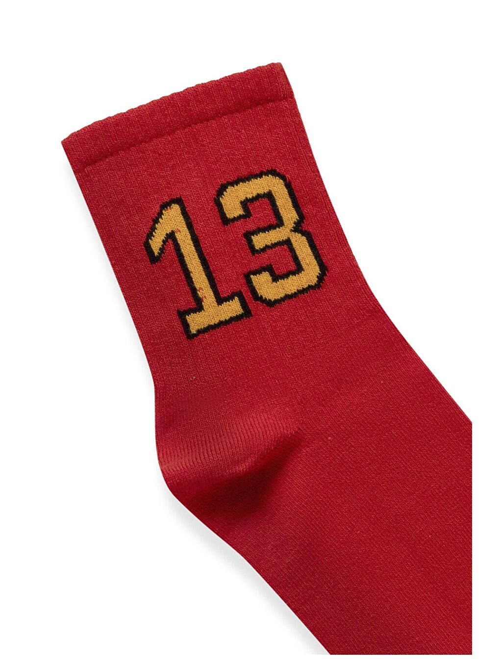 Baskılı Socket Çorap Kırmızı-1