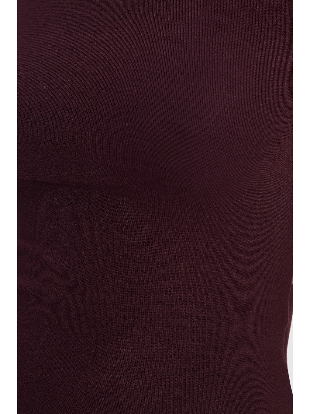 Kadın Slim Fit Dar Kesim Modal Kumaş Yumuşak Dokulu Pamuklu Kare Yaka Kısa Kollu Mürdüm Tişört-4
