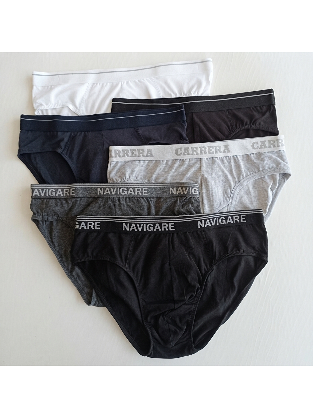Siyah Erkek 6'lı Paket Karışık Renk Slip Bb2629-3