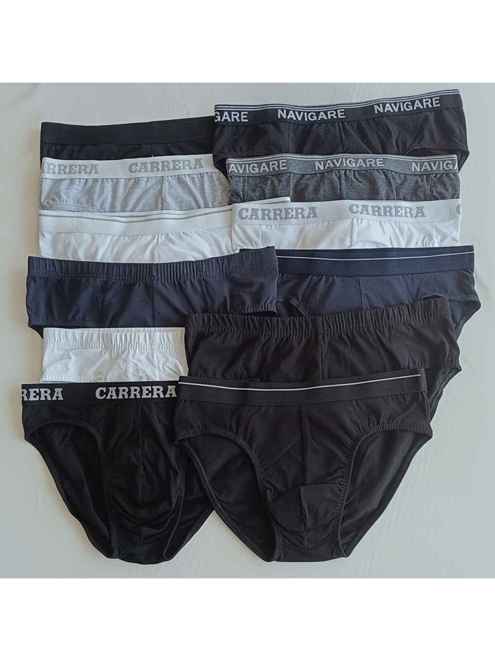 Siyah Erkek 6'lı Paket Karışık Renk Slip Bb2629-4