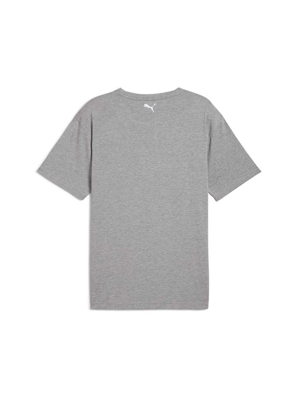 M Graphics Train Relaxed Erkek Gri Yuvarlak Yaka Tişört-1