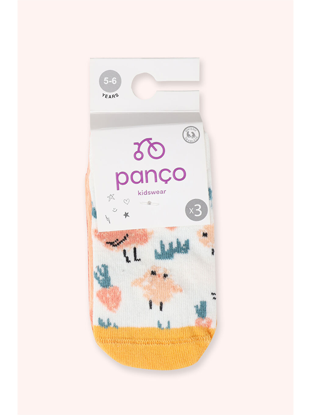 Karışık Kız Bebek 3'lü Patik Çorap Seti-1