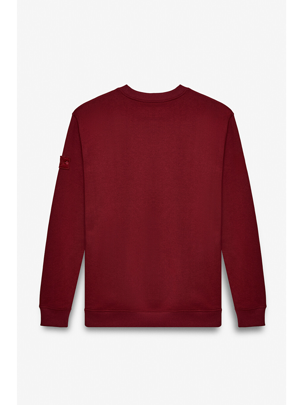 Ollıe Erkek Bisiklet Yaka Regular Uzun Kollu Nakış Detaylı Bordo Sweatshirt-2