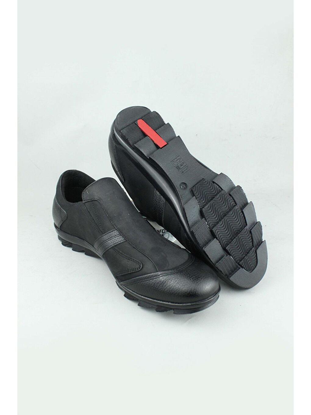 Siyah Wesa Hakiki Nubuk Deri Günlük Ayakkabı Erkek-3