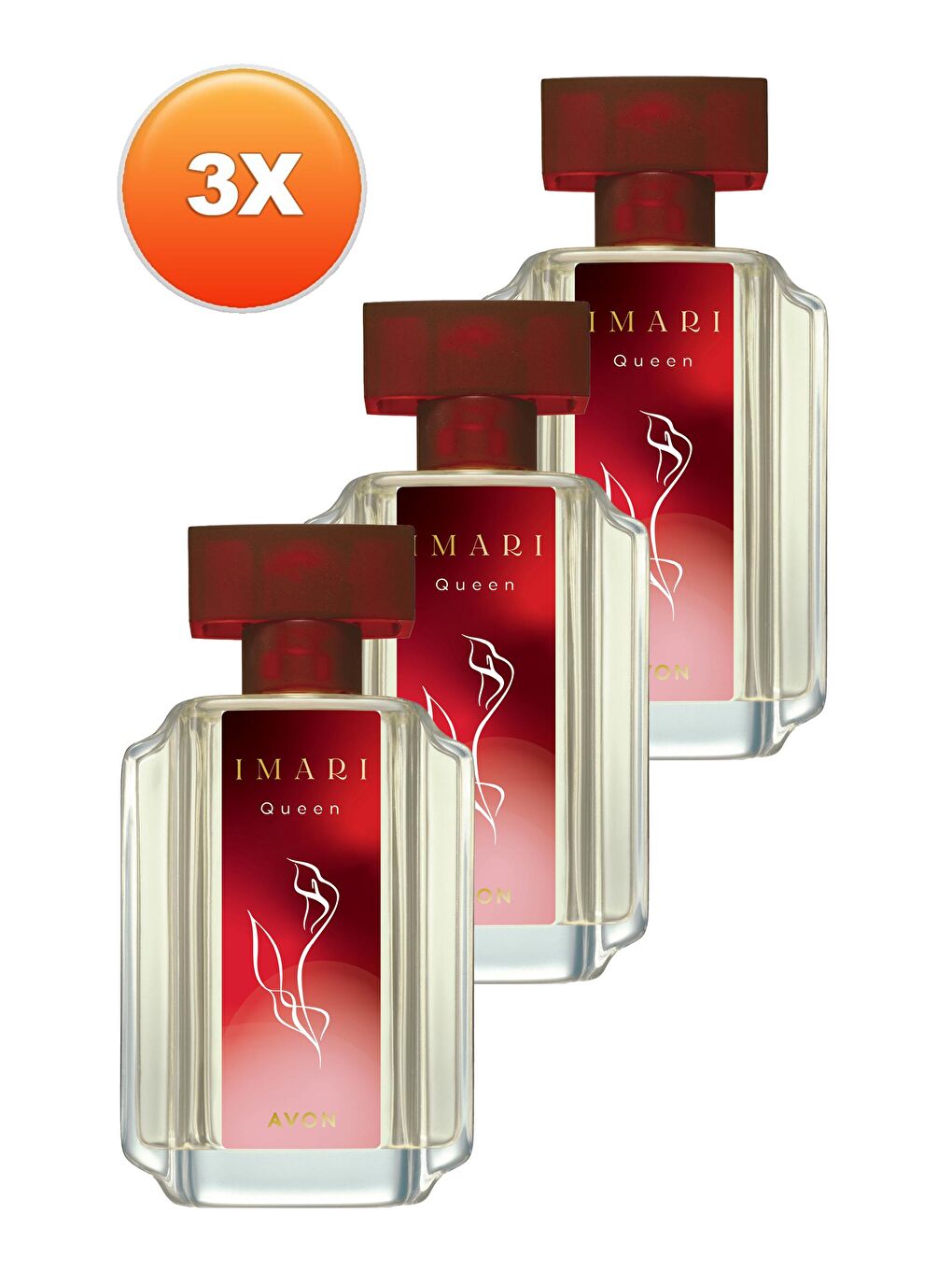 AVON Renksiz Imari Queen Kadın Parfüm Edt 50 Ml. Üçlü Set - 1