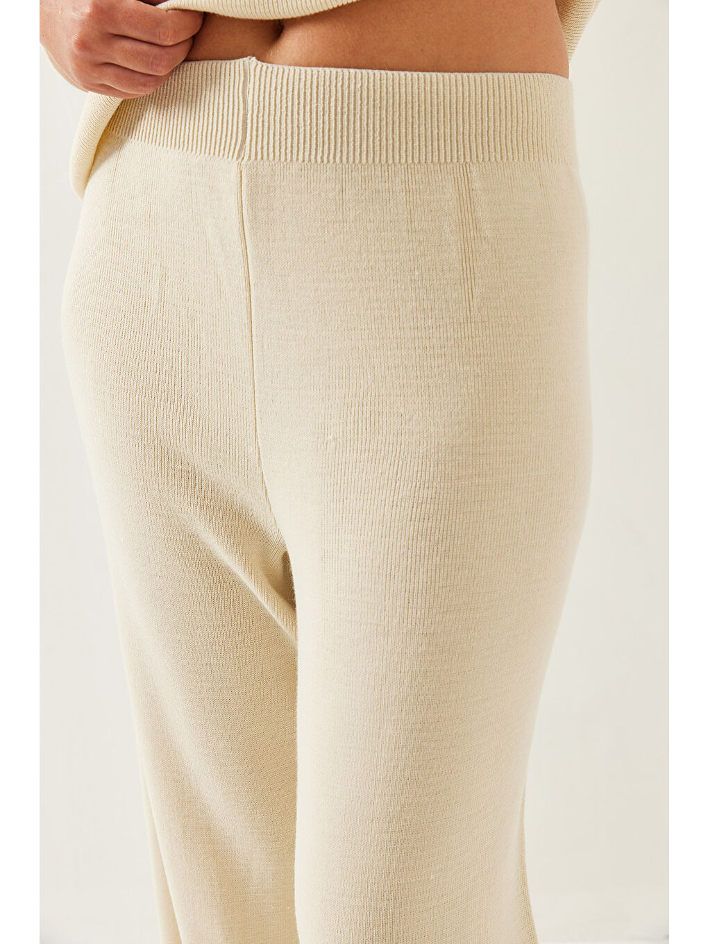 Ekru Kadın Triko Alt-Üst Takım-4