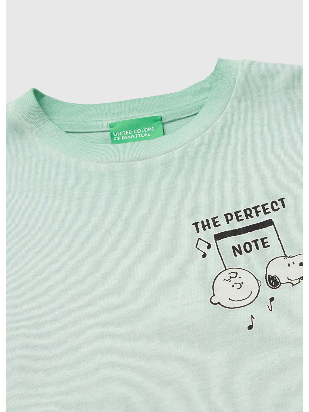 Erkek Çocuk Yeşil Önü Snoopy Baskılı Oversize Tişört-2