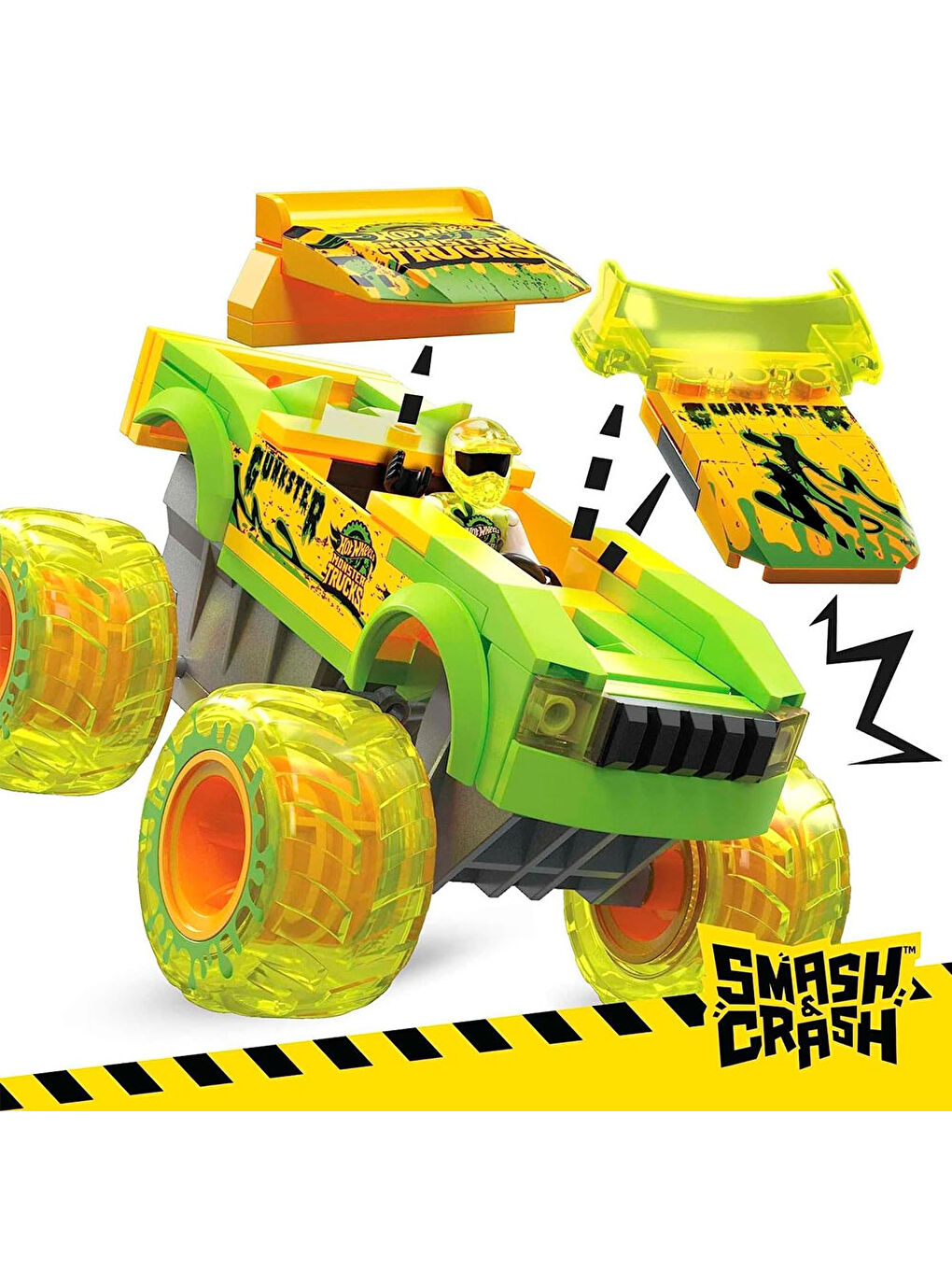 Mega Renksiz Hot Wheels Smash N Crash Gunkster HNG52 - 5