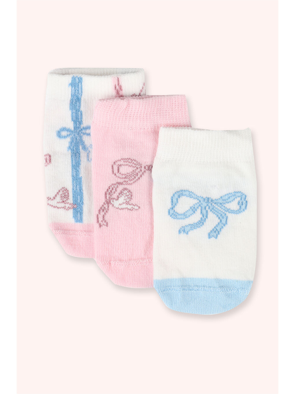 Karışık Kız Bebek 3'lü Patik Çorap Seti